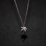 Palm Tree Necklace - 925 Silver - Luxsy Jewels