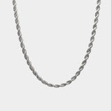 2.5mm Rope Chain - Silver - Luxsy Jewels