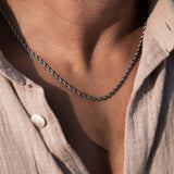 2.5mm Rope Chain - Silver - Luxsy Jewels