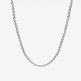 3mm Rope Chain - Silver - Luxsy Jewels