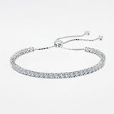 3mm Tennis Slider Bracelet - Moissanite - Luxsy Jewels
