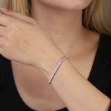 3mm Tennis Slider Bracelet - Moissanite - Luxsy Jewels