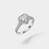 Forever Heart Ring - Moissanite