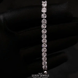 5mm Tennis Bracelet - White Gold - Luxsy Jewels