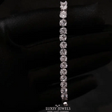 5mm Tennis Bracelet - White Gold - Luxsy Jewels