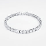 5mm Tennis Bracelet - White Gold - Luxsy Jewels