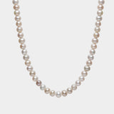 6mm Pearl Necklace - 925 Silver - Luxsy Jewels