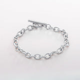 6mm Toggle Bracelet - Silver - Luxsy Jewels