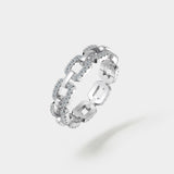 Interlock Eternity Ring - Moissanite