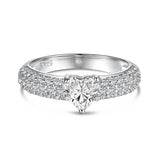 Eternal Heart Ring - Moissanite