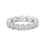 Heart Eternity Ring - Moissanite