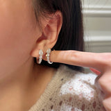 Pear Cut Huggies - Moissanite