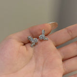Tied Bow Stud - Moissanite