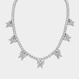 Butterfly Choker - 18K White Gold - Luxsy Jewels