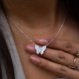 Butterfly Pendant Necklace - 925 Silver - Luxsy Jewels