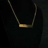 Custom Bar Necklace - Luxsy Jewels