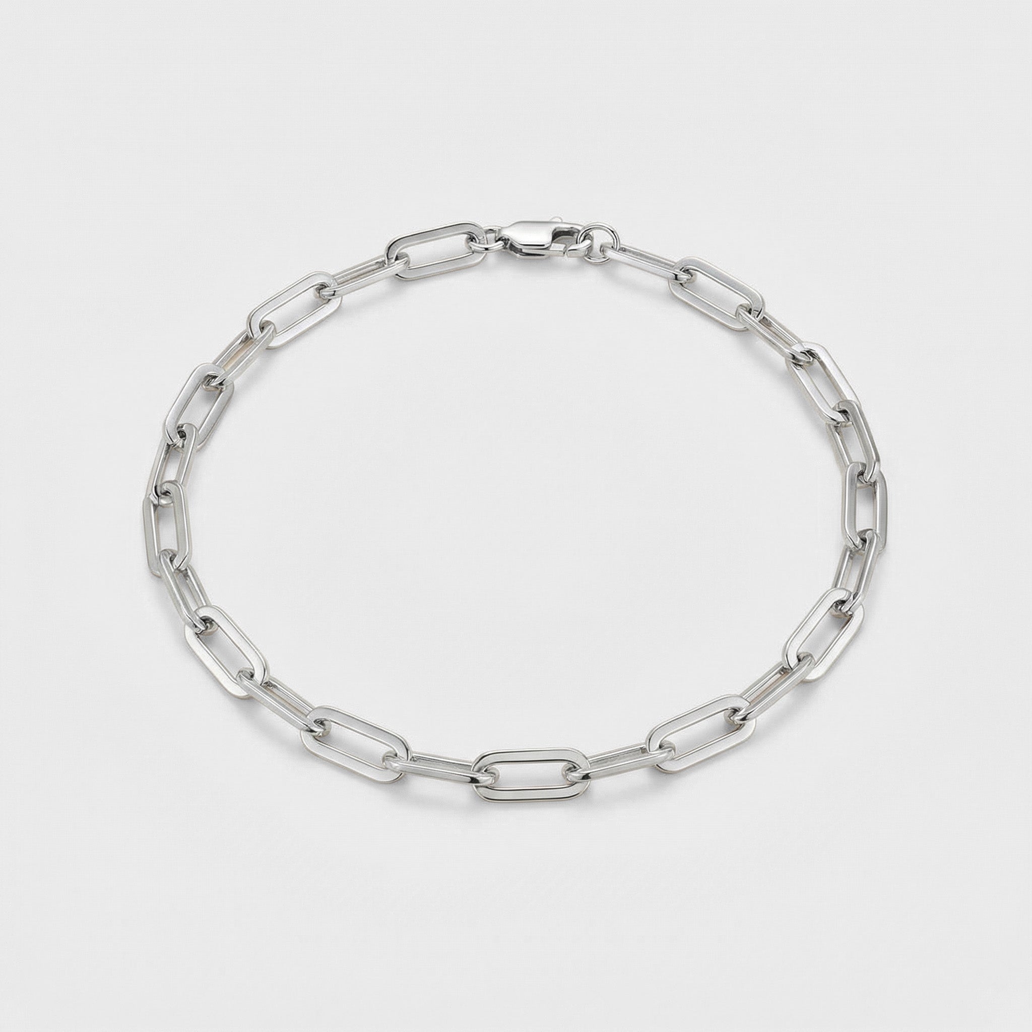 Paperclip Bracelet 925 Silver Luxsy Jewels