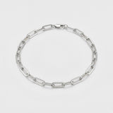 Gold Paperclip Bracelet - 925 Silver - Luxsy Jewels