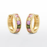 Hadid Earrings - Multicolour Stones - Luxsy Jewels