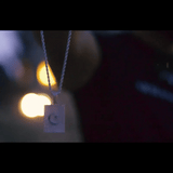 Luxsy Crescent Pendant - White Gold - Luxsy Jewels