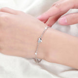 Luxsy Heart Bracelet - 925 Silver - Luxsy Jewels