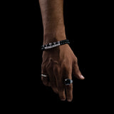 Luxsy Nairobi Bracelet - Silver & Black - Luxsy Jewels