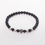 Nairobi Bracelet - Silver & Black - Luxsy Jewels