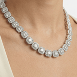 {PRE - ORDER} 12mm Luxsy Clustered Chain - White Gold - Luxsy Jewels