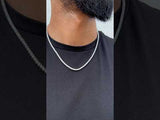3mm Tennis Chain - White Gold