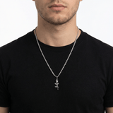 Rose Necklace - Silver - Luxsy Jewels