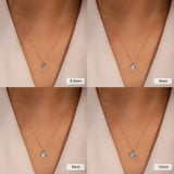 Silver Eternal Heart Neklace - Moissanite - Luxsy Jewels