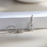 Silver Lumi Drop Earrings - Moisannite - Luxsy Jewels