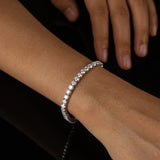 Silver Tennis Bracelet - Moissanite - Luxsy Jewels