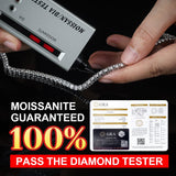 Silver Tennis Chain - Moissanite - Luxsy Jewels