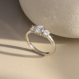 Trinity Ring - Moissanite - Luxsy Jewels