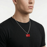 Turkey Flag Pendant - Luxsy Jewels