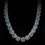 12mm Luxsy Clustered Chain - White Gold - Luxsy Jewels
