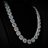 12mm Luxsy Clustered Chain - White Gold - Luxsy Jewels