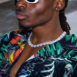 12mm Luxsy Clustered Chain - White Gold - Luxsy Jewels