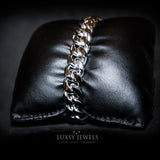 12mm Miami Cuban Bracelet - Silver - Luxsy Jewels