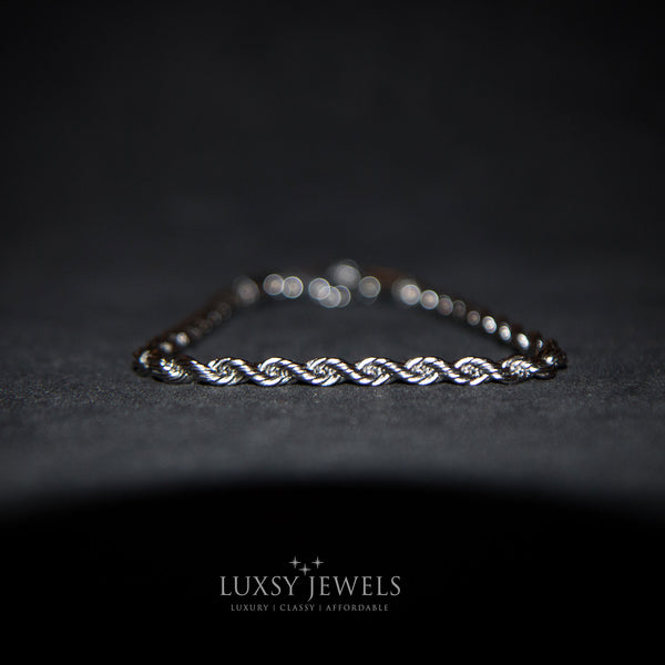 Rope Bracelet - Silver - Luxsy Jewels