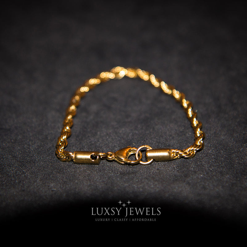 Rope Bracelet - 18K Gold - Luxsy Jewels