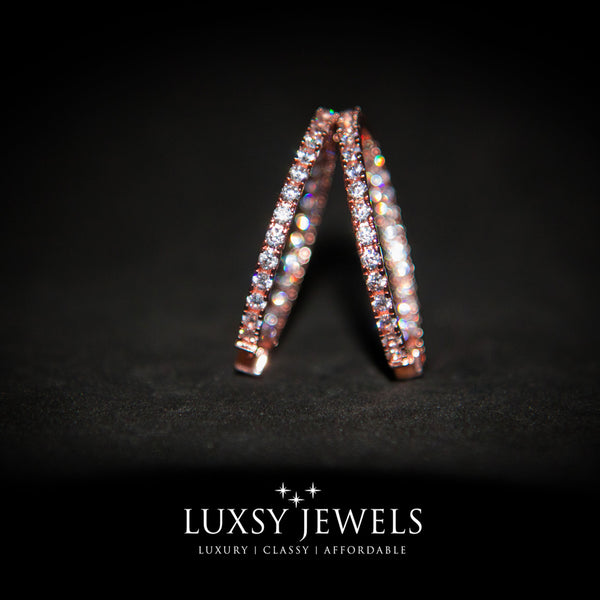 Parissa Earrings - Rose Gold - Luxsy Jewels