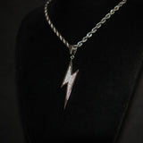Lightning Bolt Pendant - 18K White Gold - Luxsy Jewels
