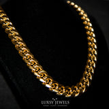 12mm Miami Cuban Chain - 18K Gold - Luxsy Jewels