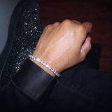 5mm Tennis Bracelet - White Gold - Luxsy Jewels
