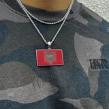 Albania Flag Pendant - Luxsy Jewels