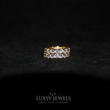 Gold Saffiyah Earrings - 925 Silver - Luxsy Jewels