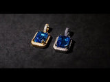 Blue Sapphire Pendant Chain - 18K Gold
