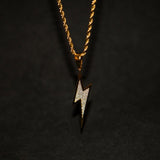 Lightning Bolt Pendant - 18K Gold - Luxsy Jewels